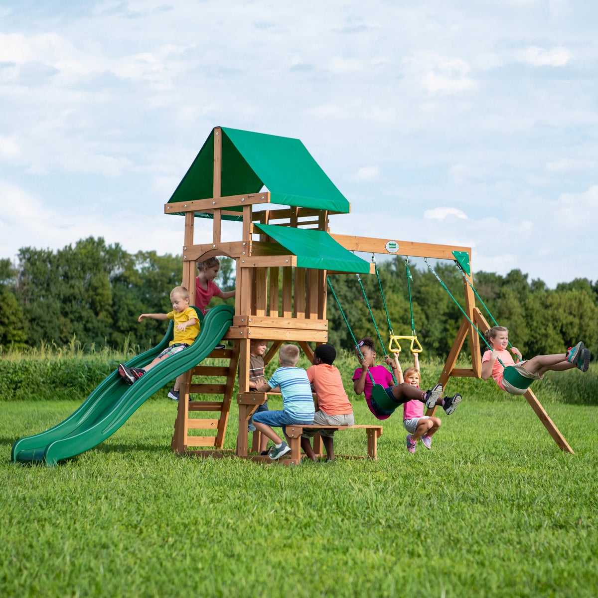All Cedar Wood Swing Set T725525