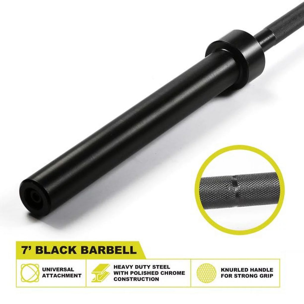 2-Inch Olympic Barbell Weight Bar 7ft 700-Pound Capacity J99513