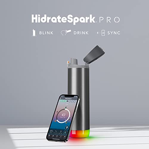Black 21oz Smart Water Bottle with Bluetooth P68707