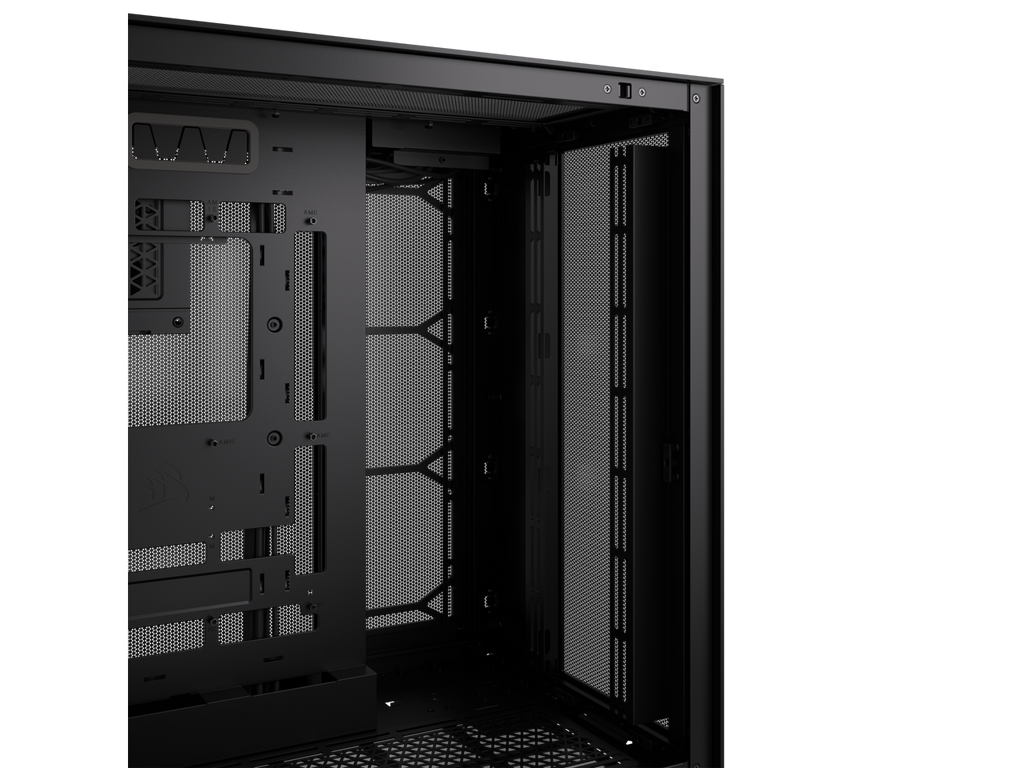 Black Super Mid-Tower Tempered Glass Airflow Case X741803