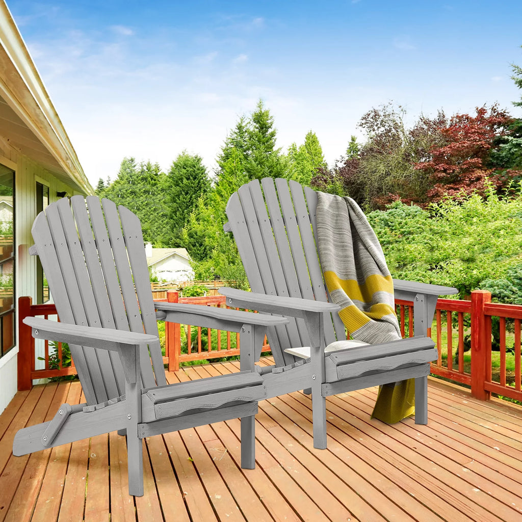 Folding Weather Resistant Adirondack Chair D596
