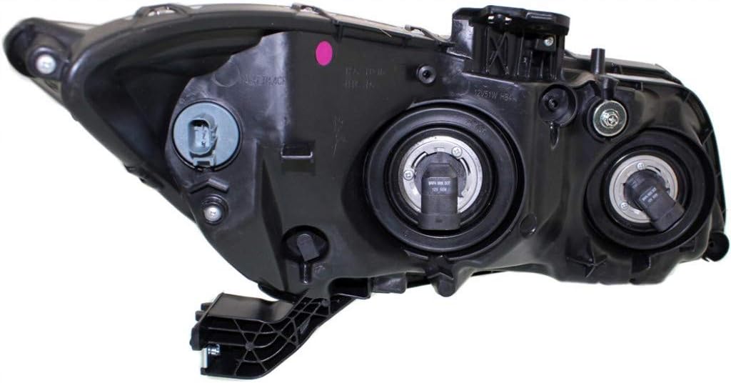 Black Housing Head Light Assembly with Bulbs R372178