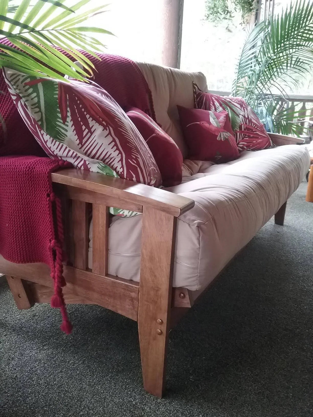 Full Size Wood Futon Frame B6043