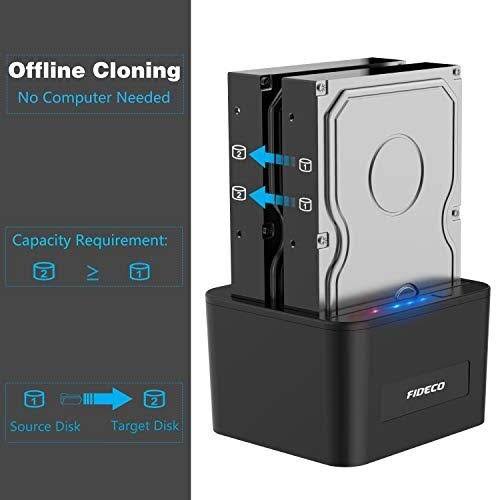 Hard Drive Docking Station, USB 3.0 SATA Dual Bay for 2.5 & 3.5 Inch HDD/SSD B8532