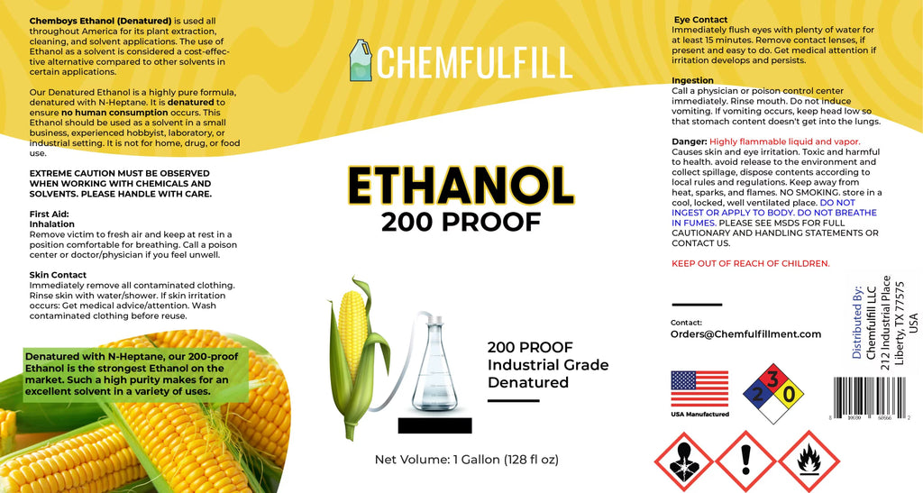 200 Proof Denatured Ethanol 15-Gallon Z81765