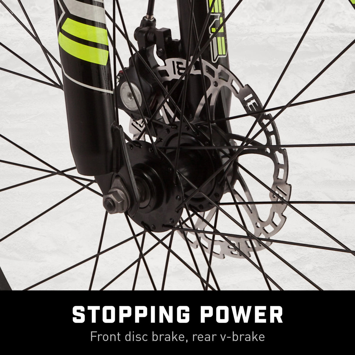Black and Yellow 21 Speeds Mountain Bike N416
