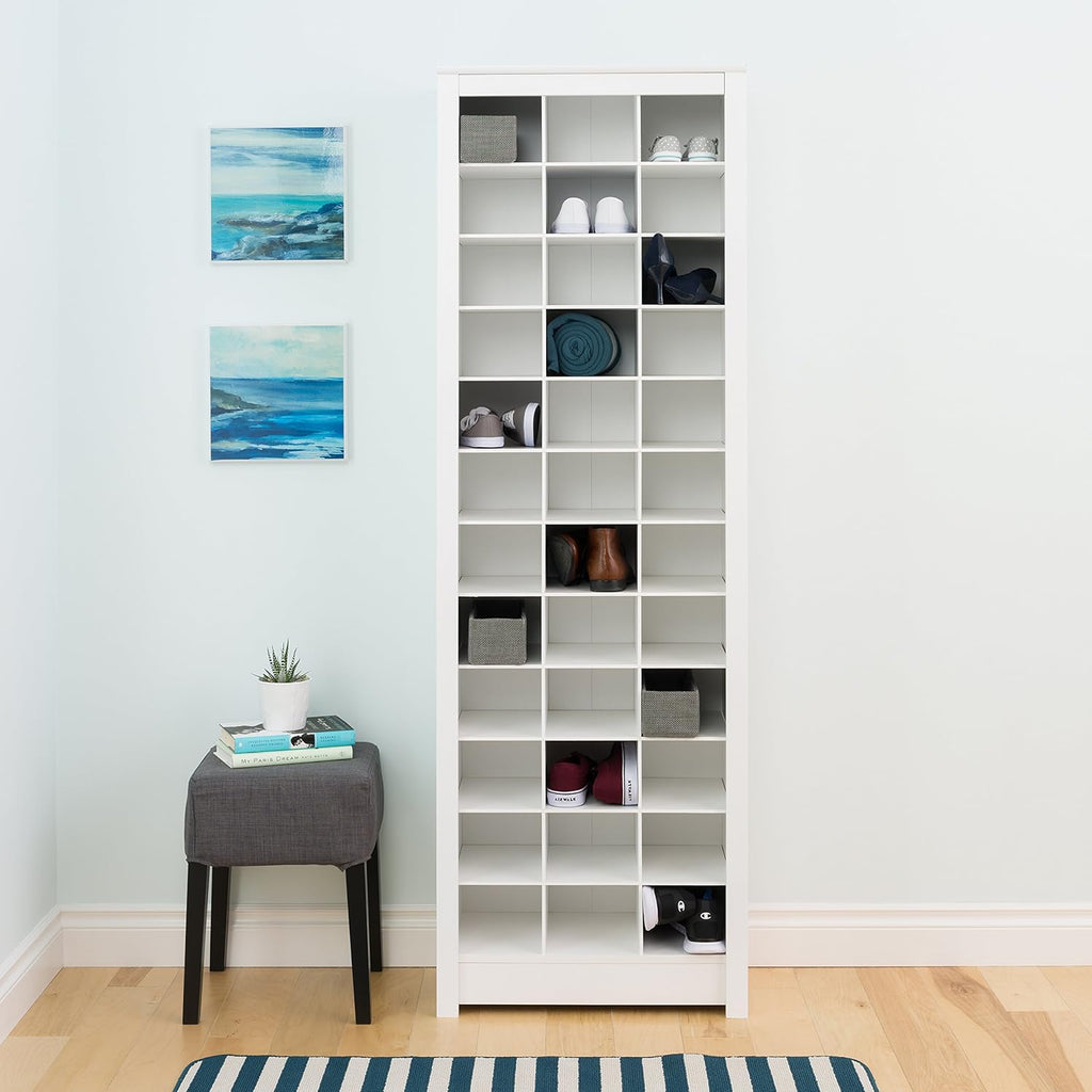 White Shoe Storage Cabinet E60925