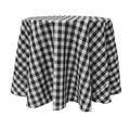 132-Inch Round Polyester Checkered Tablecloth X4970