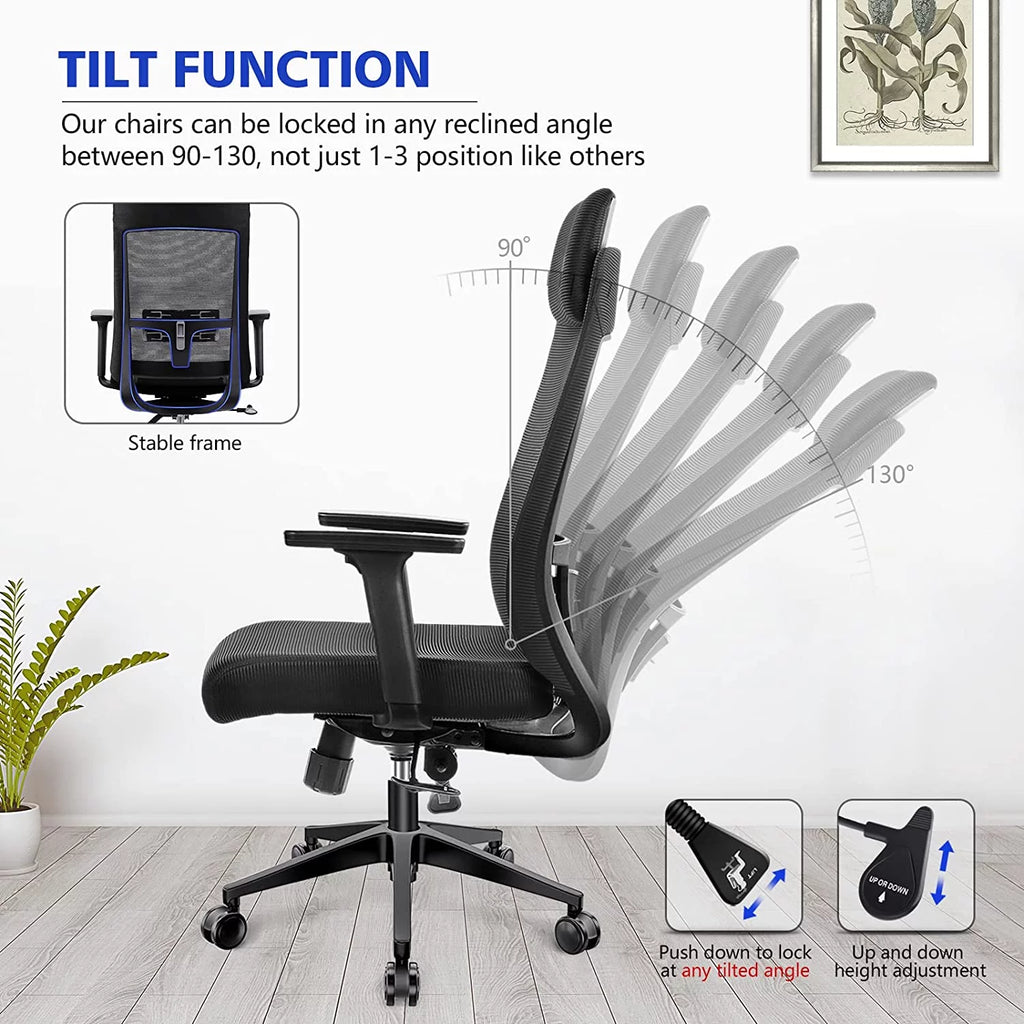 Ergonomic High Back Office Chair with Lumbar Support D873062