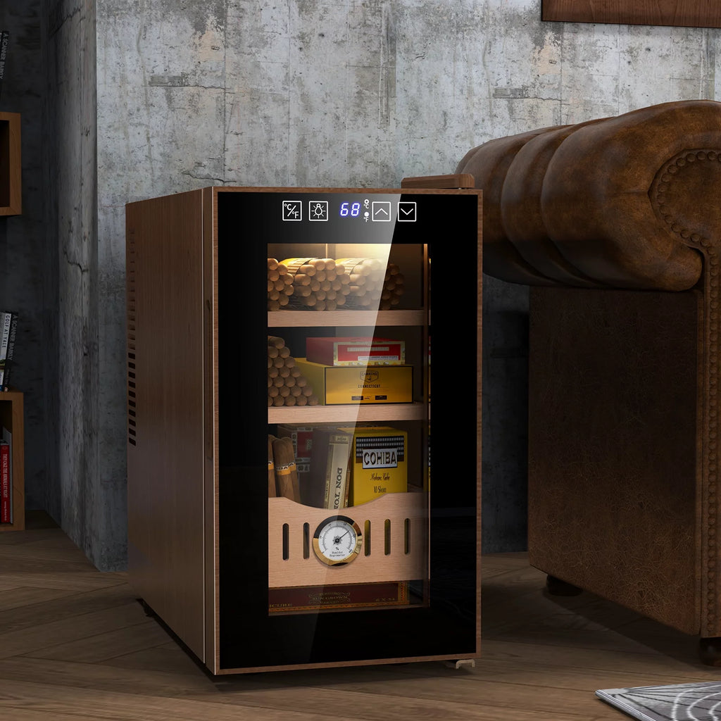 26L Electric Cigar Humidor with Cooling Humidity Control Q4425