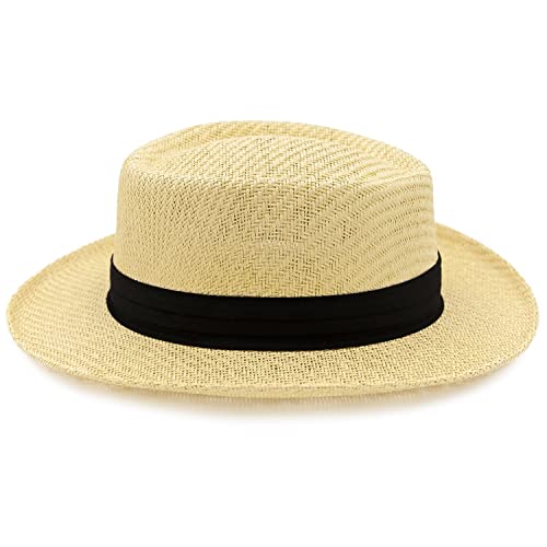 Straw Hat with 3" Brim M505