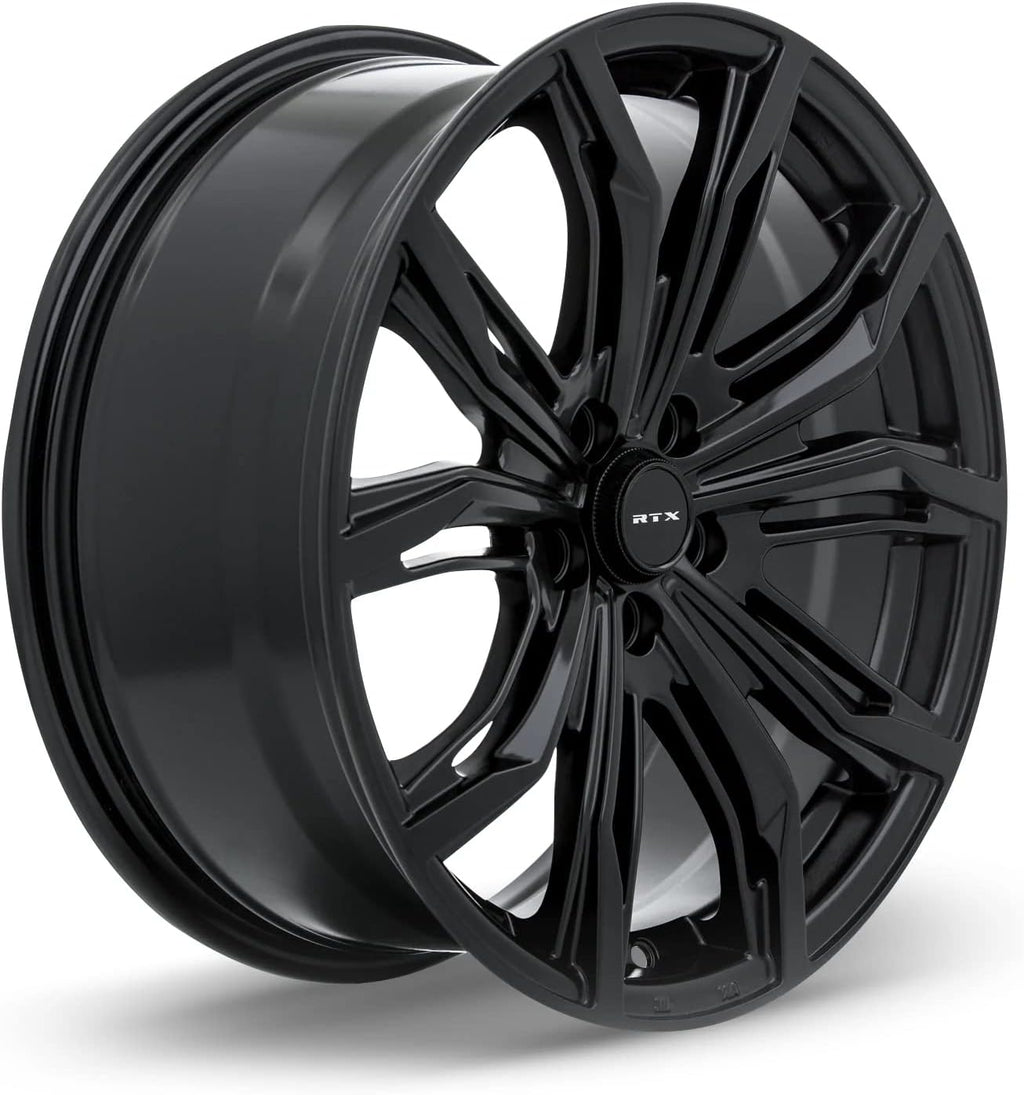19x8.5 40 Offset 5x112 Bolt Pattern 66.6mm Hub Satin Black Rim K709285