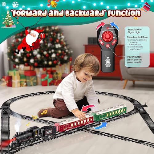 Remote Control Train Set with Track and Carriages Y2445