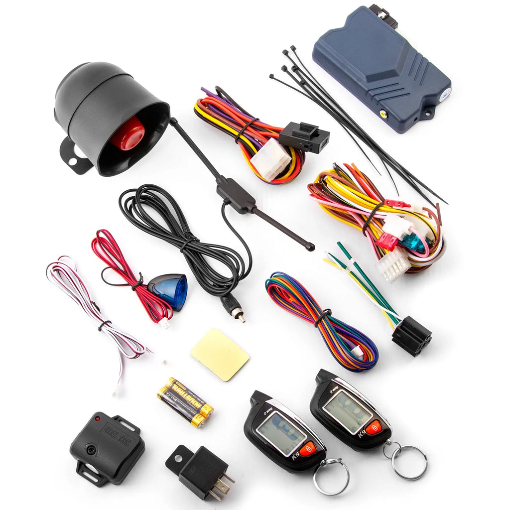 2-Way Car Alarm Security Alarm with LCD Status Display and Remote Engine Start X980