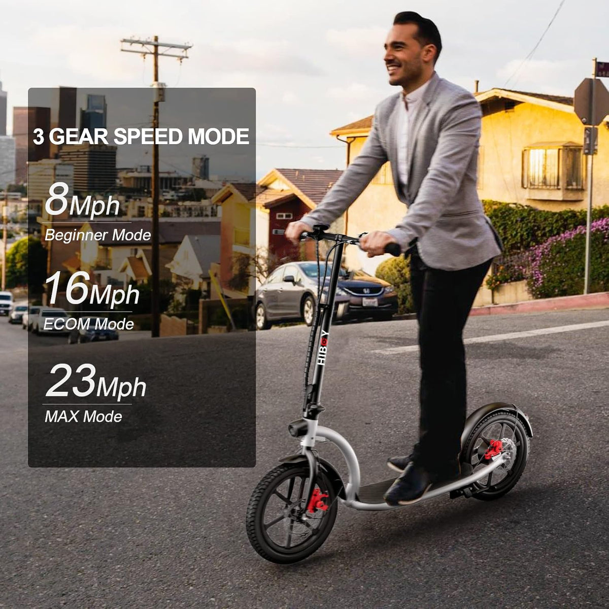 16" Pneumatic Tires Folding Commuter Electric Scooter S3057