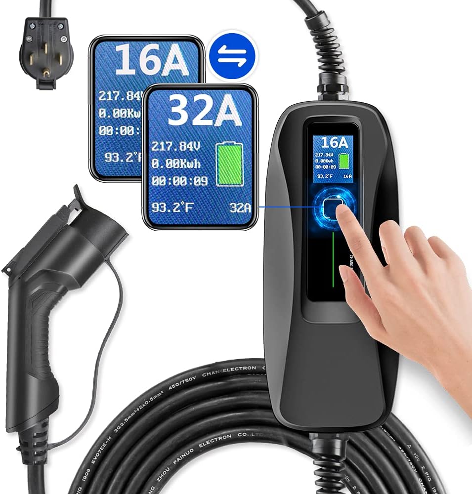Portable Level 2 Electric Vehicle Charger 26ft N7895