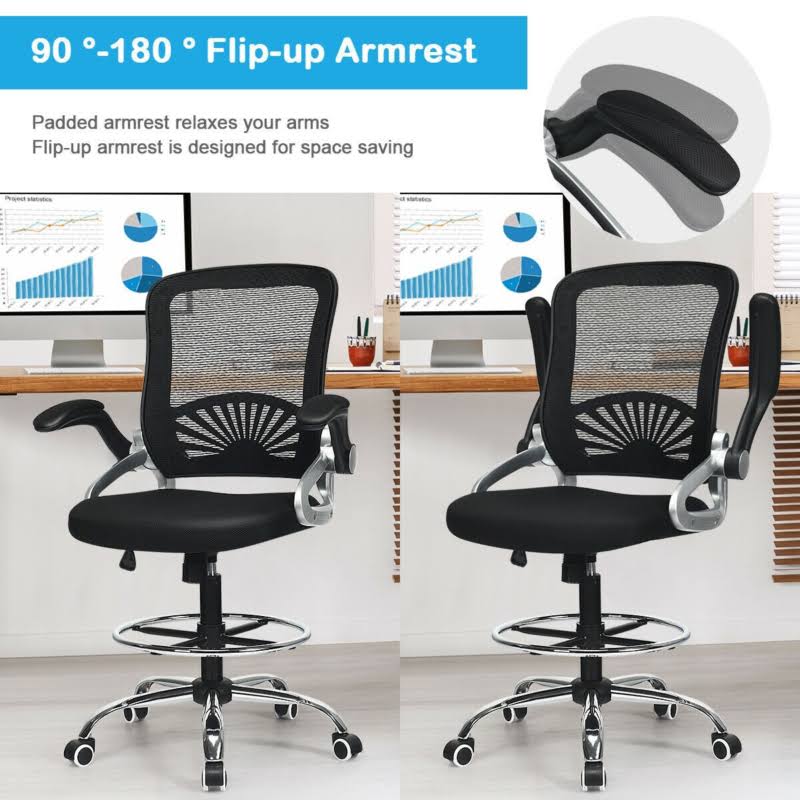 Adjustable Height Mesh Drafting Chair R3446