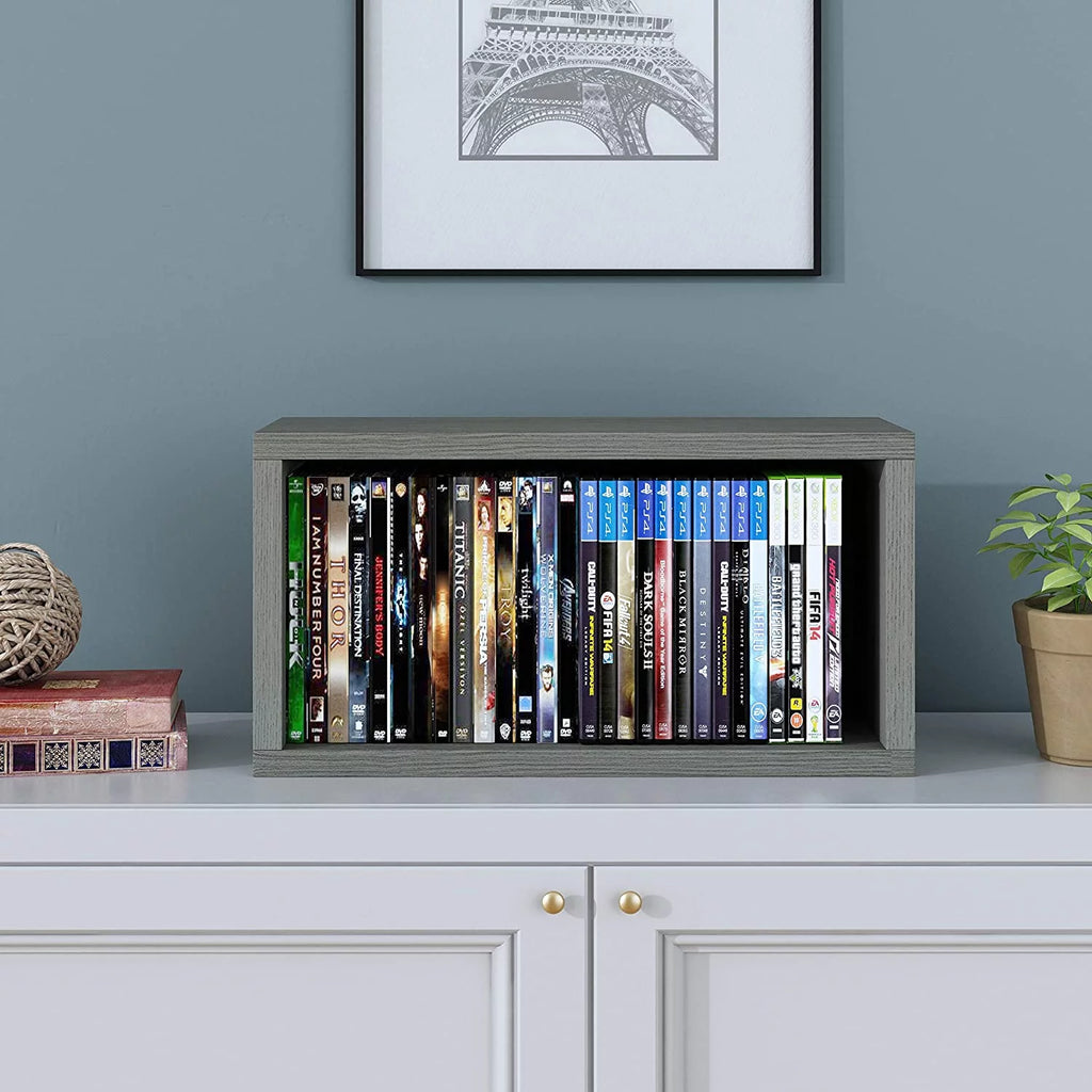 Media Storage Rack Shelf Organizer Holds 30 Games O809750