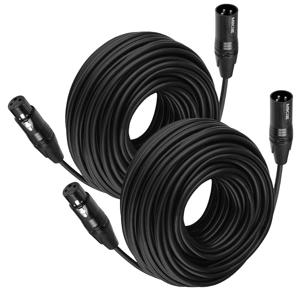 XLR Microphone Cables 25ft 4 Pack Z346032