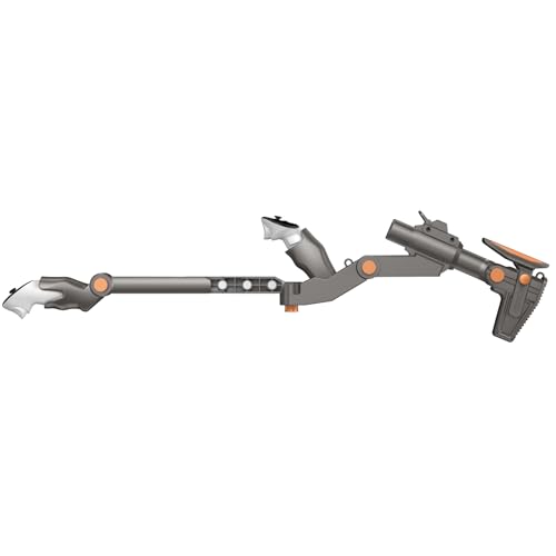 Adjustable Gunstock for Meta Quest 2 Quest 3 Quest 3S Quest Pro with Quick Magnetic Attachment Cheek Pad (Gunmetal Gray) W7804