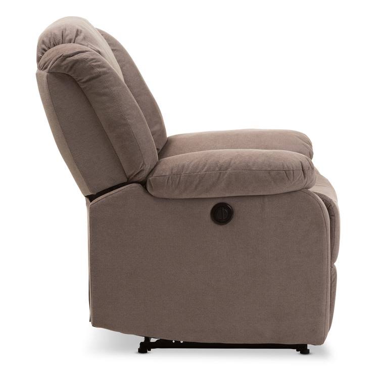 Godiva Brown Fabric Power Recliner Chair F118