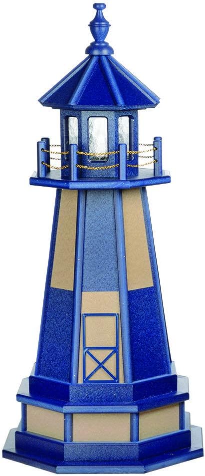 Decorative Lighthouse with Base Wood Turf Green Weatherwood K9358