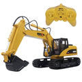 Die-Cast 15 Channel Remote Control Excavator Tractor Toy with Lights J897669