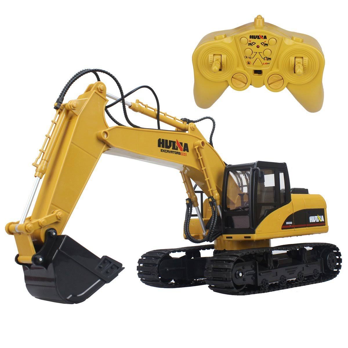 Die-Cast 15 Channel Remote Control Excavator Tractor Toy with Lights J897669
