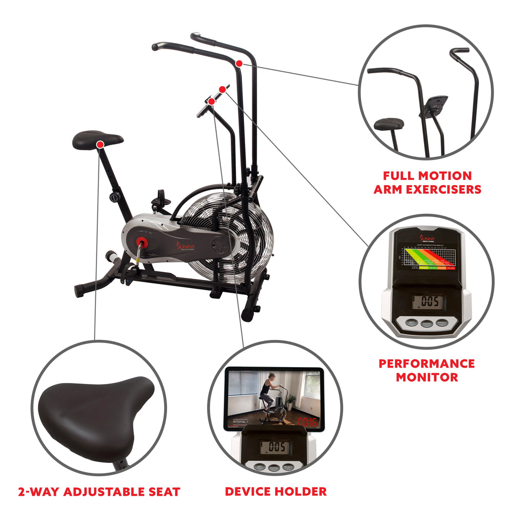 Indoor Stationary Upright Air Bike M446523