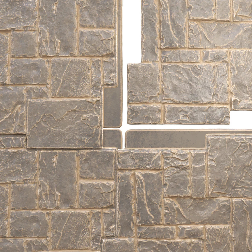 49"W x 24 1/2"H x 1 1/4"D Faux Stone Siding Panel G34709