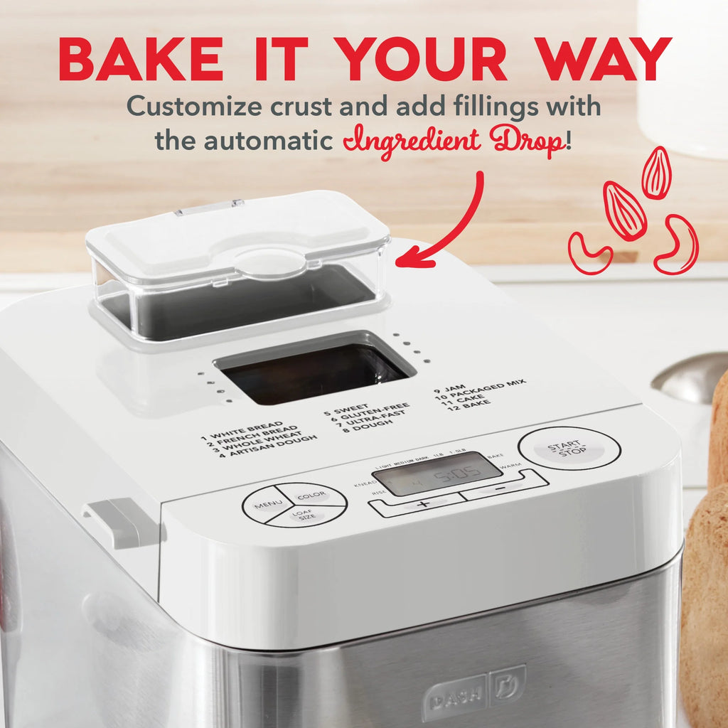 Stainless Steel Bread Maker 1.5lb Loaf Programmable 12 Settings X163