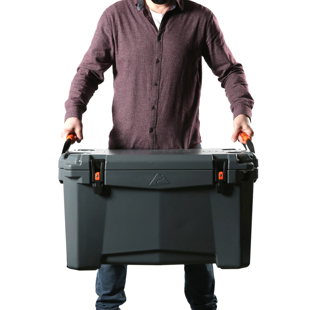 Gray 52 Quart Hard Sided Chest Cooler U358216