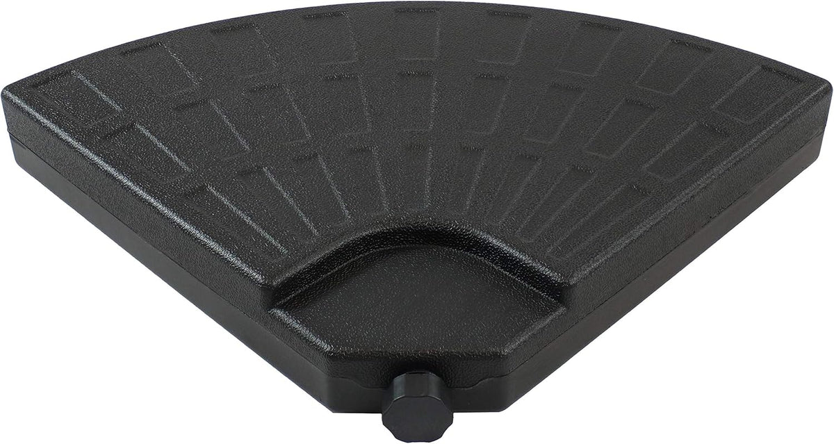 4-Piece Heavy-Duty Cantilever Offset Patio Umbrella Base Plates Black T985564
