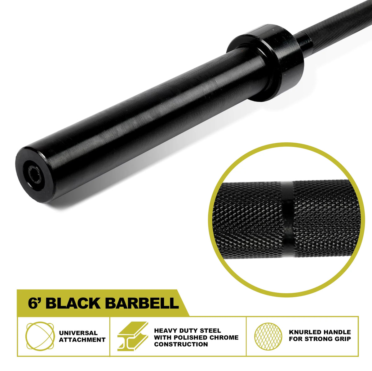 2-Inch Olympic Barbell Weight Bar 7ft 700-Pound Capacity J99513