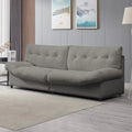 Lambs Wool Fabric 3-Seater Sofa Couch U942649
