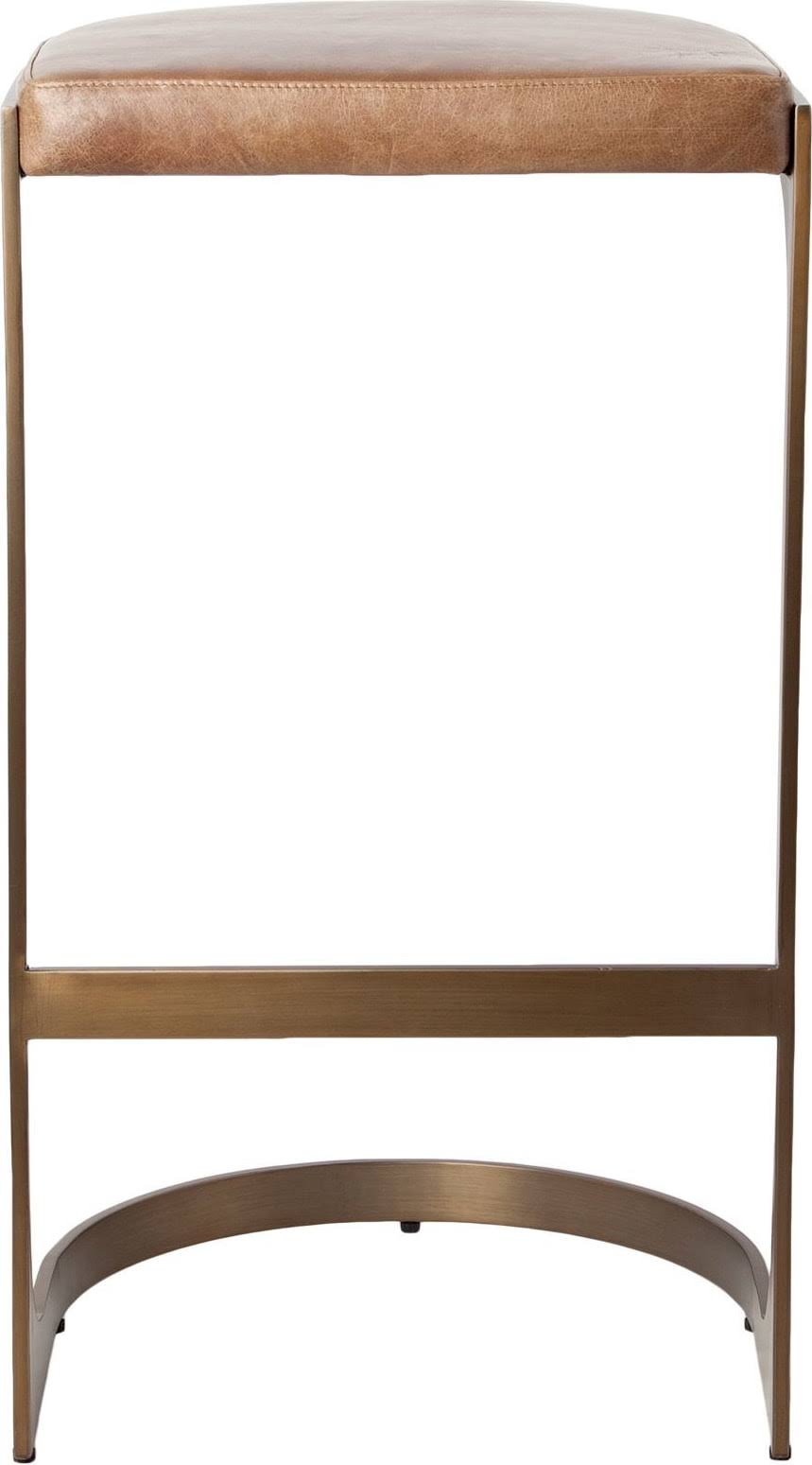 Brown Metal Bar Stool L339530