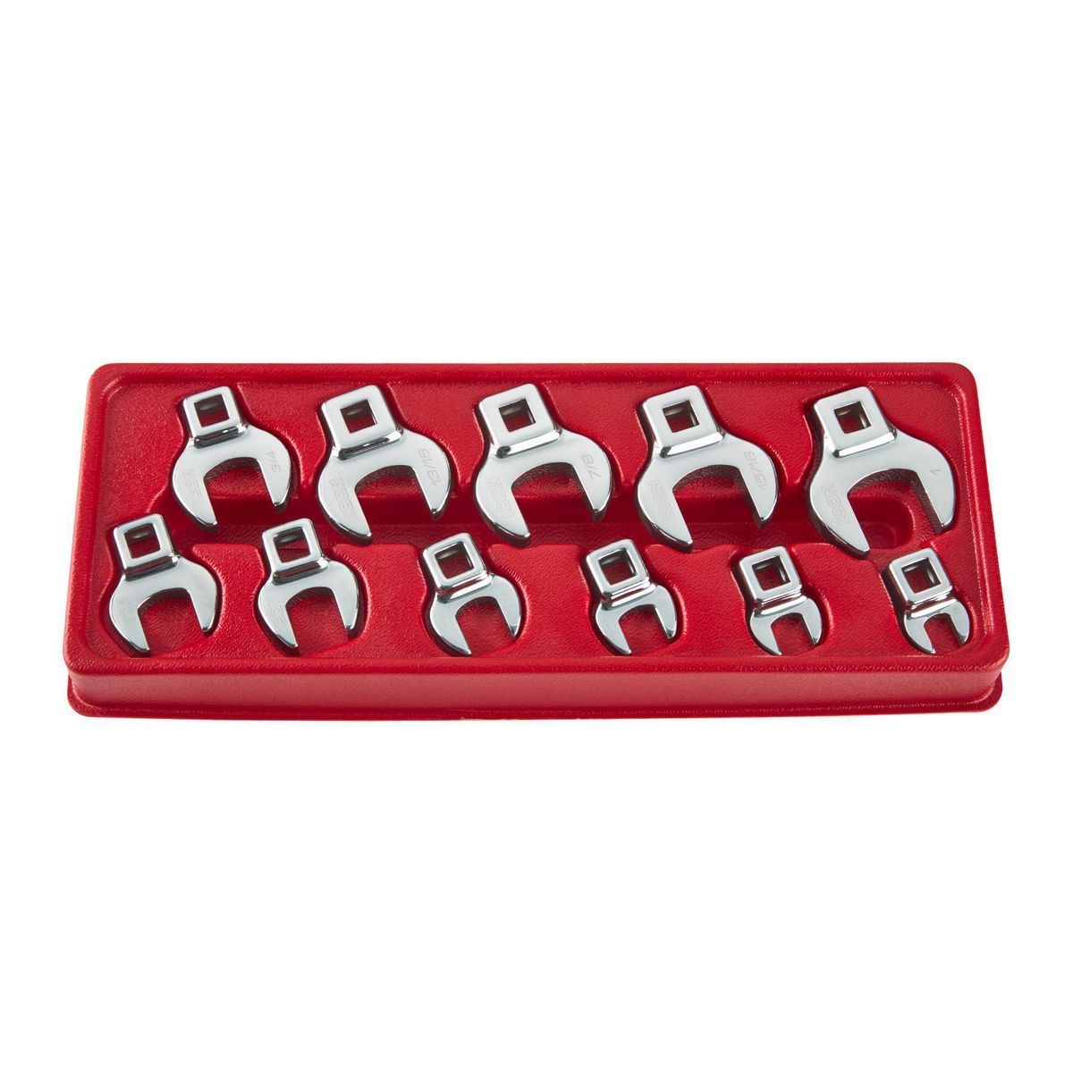 3/8 in. Drive SAE Crowfoot Wrench Set, 11-Piece W260122