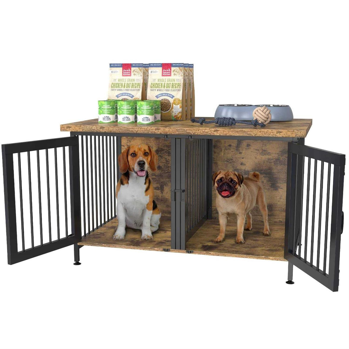 Double Dog Crate with Divider W539025