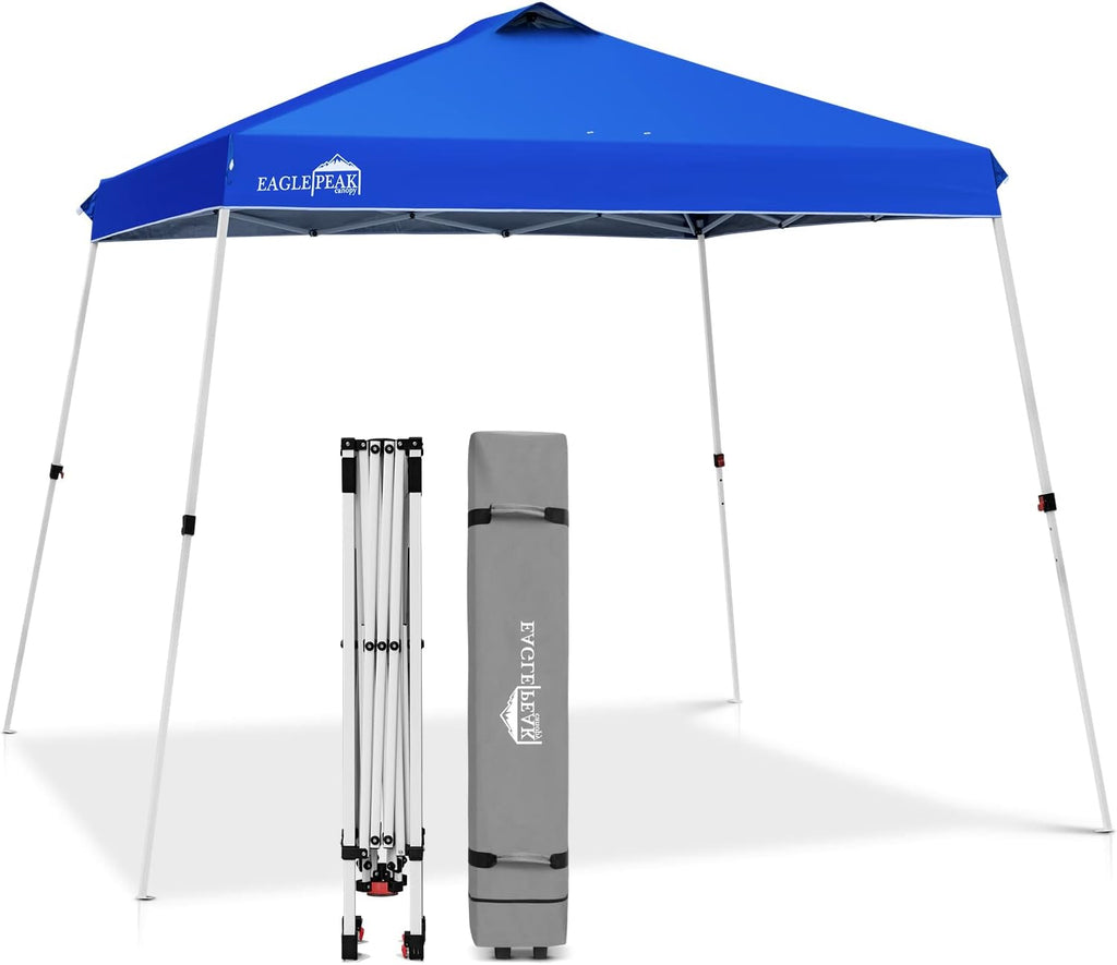 10' x 10' Slant Leg Pop-up Canopy Tent White T83132