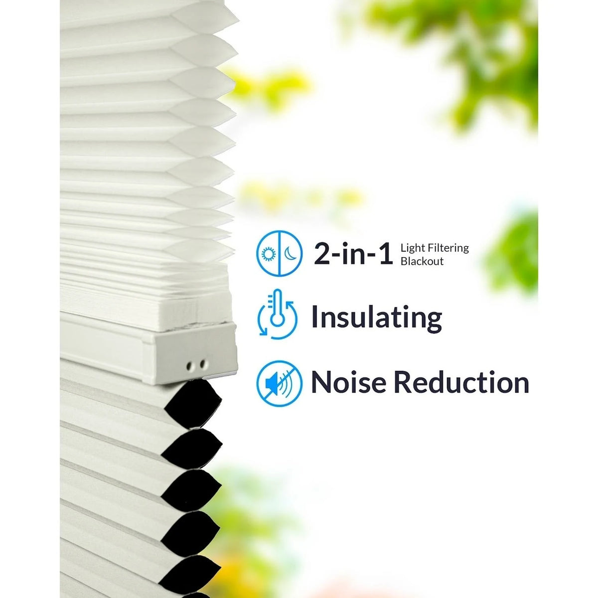 Cordless Cellular Shades Cotton 45x22 x 72x22 V306313