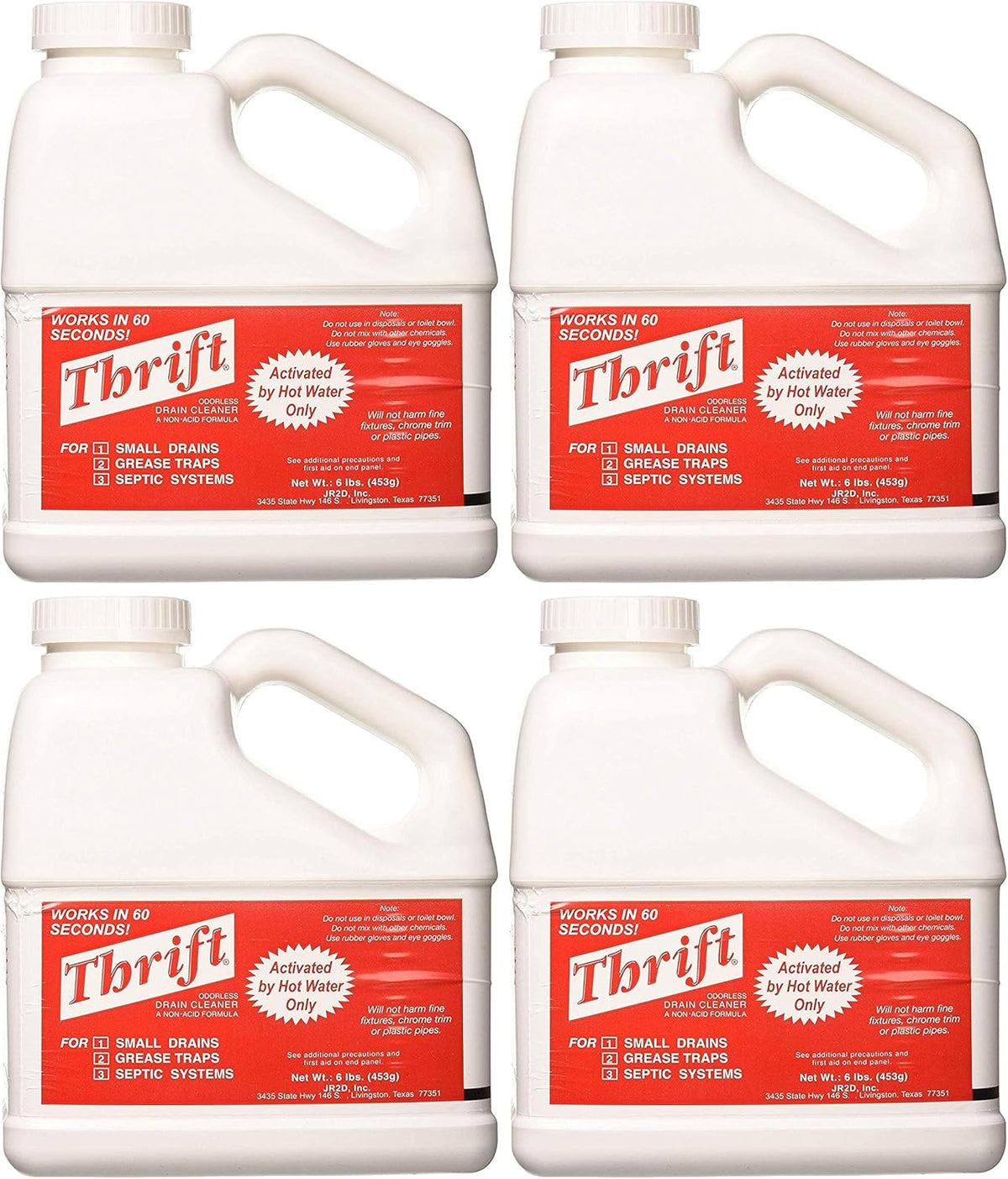 6 lb. White Granular Drain Cleaner H818723