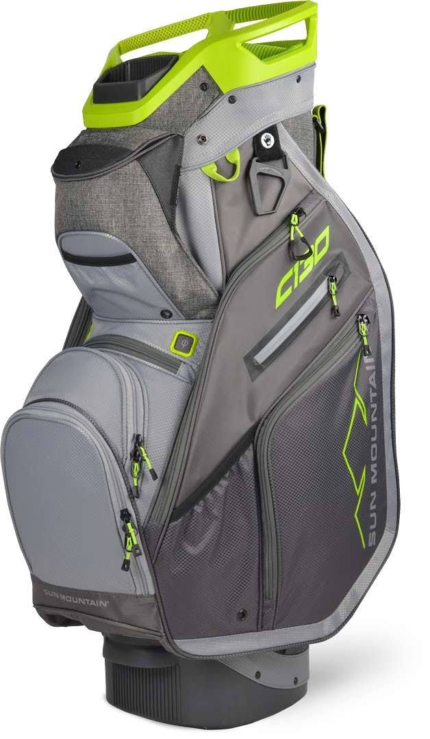 Black Charcoal White Red Cart Bag I71150