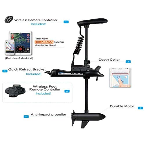 12V 55lbs GPS Trolling Motor with Wireless Remote G49612