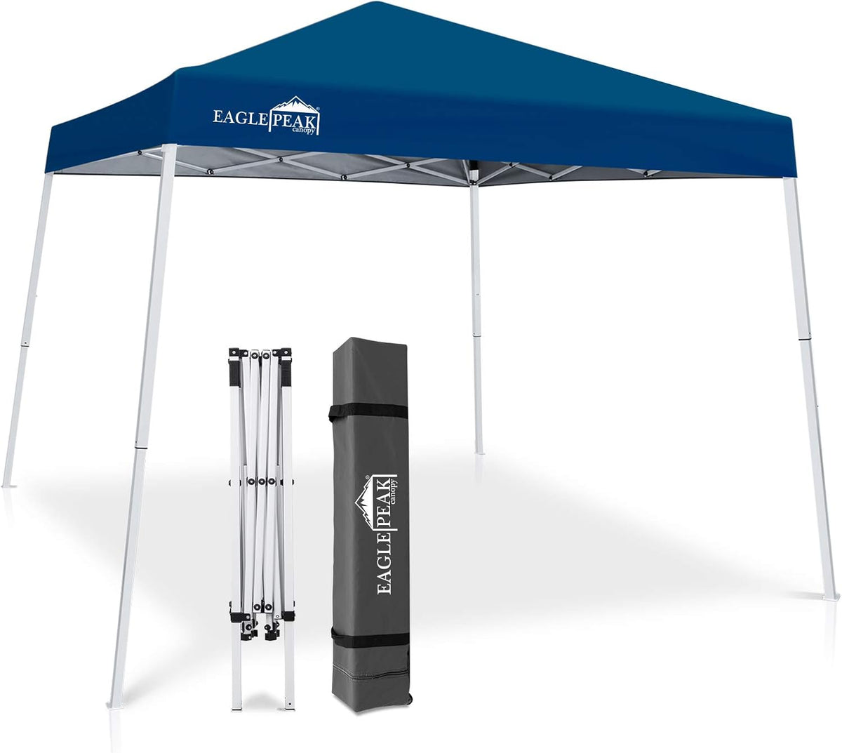 10' x 10' Slant Leg Pop-up Canopy Tent White T83132