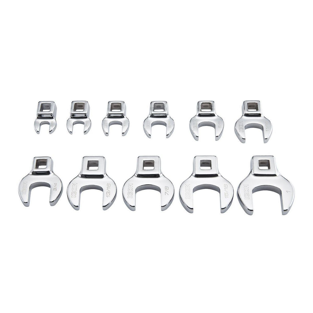 3/8 in. Drive SAE Crowfoot Wrench Set, 11-Piece W260122