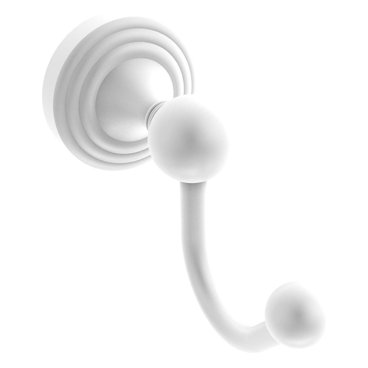 Matte White Robe Hook E344
