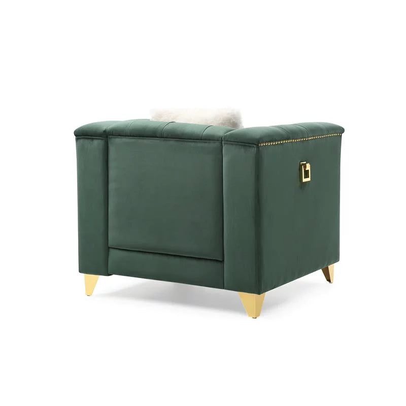 Green Velvet 3Pc Upholstery Living Room Set Z655212