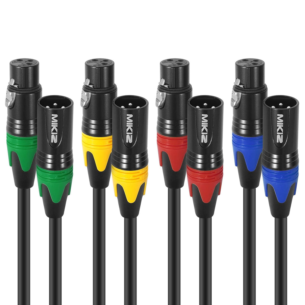 XLR Microphone Cables 25ft 4 Pack Z346032