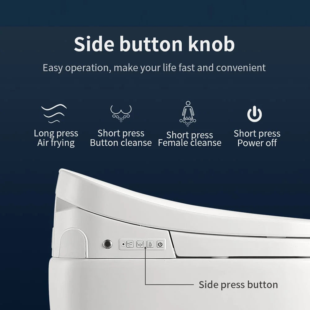 Small Size Smart Toilet One-Piece Elongated Floor Mounted U468737
