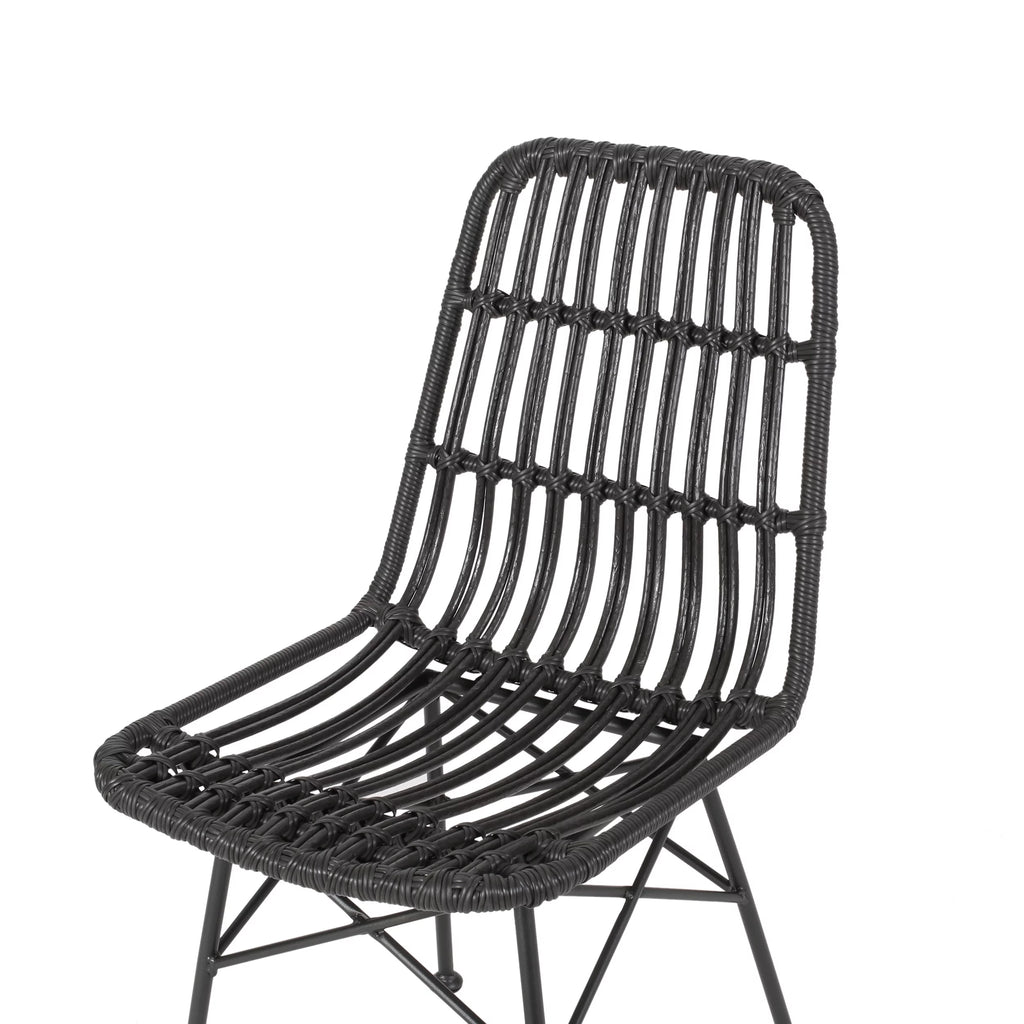 Outdoor Wicker Dining Chairs Set of 2 F3965